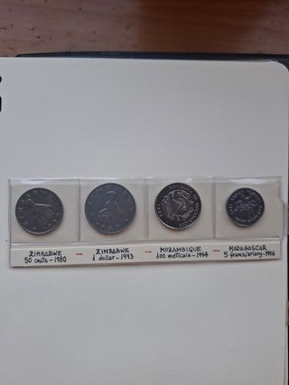 16 monedas Tanzania, Angola, Zambia,Madagascar, Tu