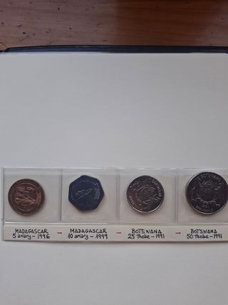 16 monedas Tanzania, Angola, Zambia,Madagascar, Tu