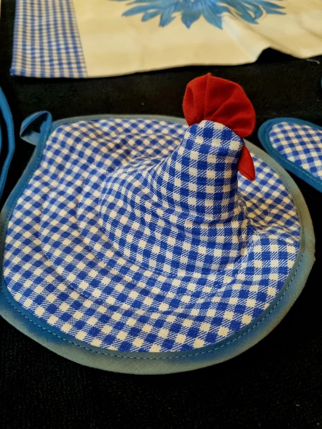 Set cucina grembiule, presine, guanto