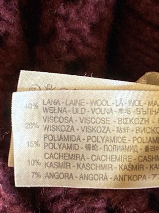 Jersey Massimo Dutti Lana Angora Cachemira 