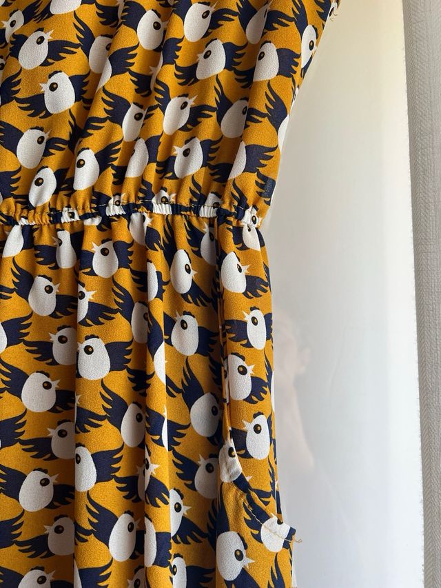 Vestido Ravi Famous London estampado pájaros