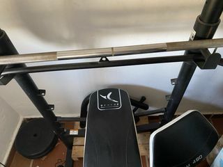 Gimnasio multifunción y banco de pesas