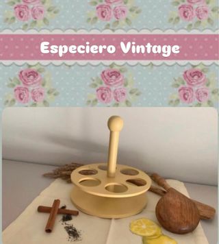 Especiero Vintage Madera