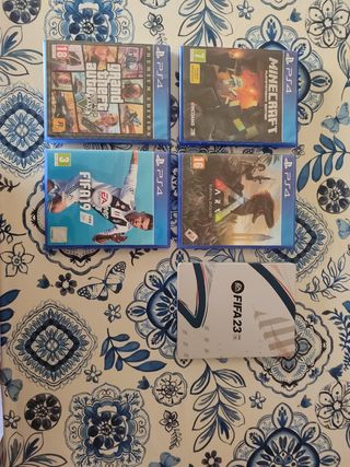 Pack Juegos PS4: GTA V, Minecraft, FIFA 19, ARK
