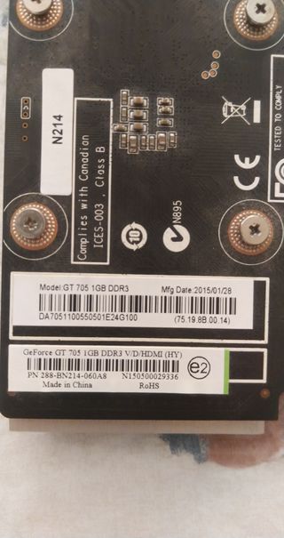Tarjeta Gráfica Nvidia GeForce GT 705