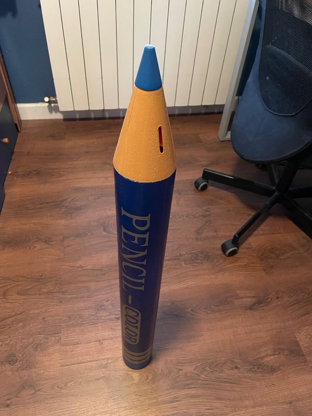 Hucha Lápiz Gigante Azul