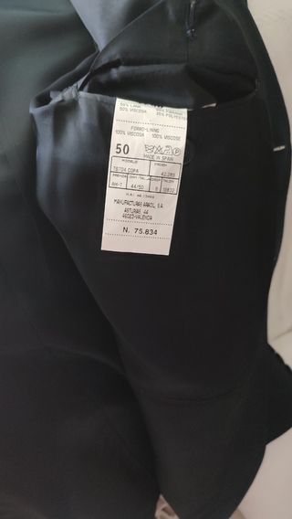 Traje de chaqueta caballero negro
