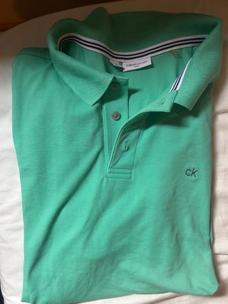 Polo Calvin Klein Roja Talla L,