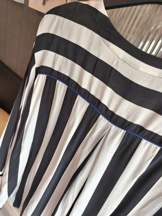 Camisa Rayas Blanco y Negro