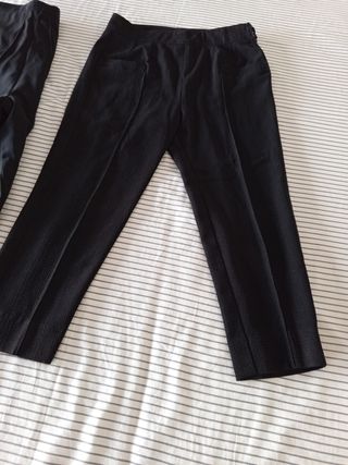 Lote 2 pantalones negros t38 mujer