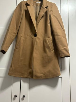Chaqueta de paño color camel
