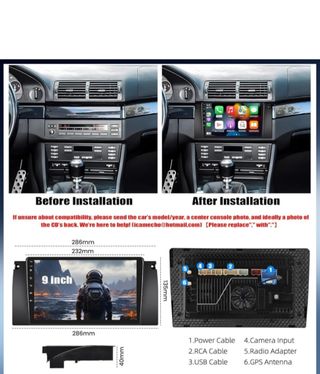 Pantalla BMW E39 E53 M5 X5 1996-2007