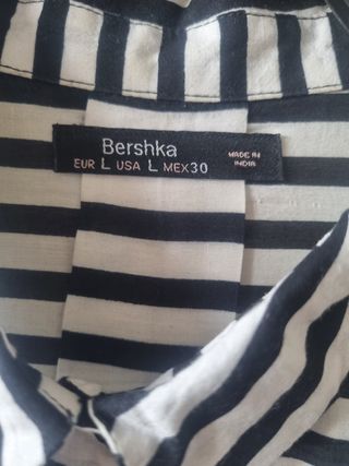Camisa Bershka Rayas L