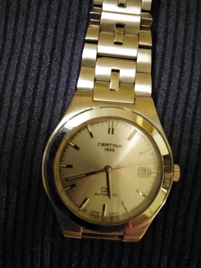 Certina Automático Oro/Plata
