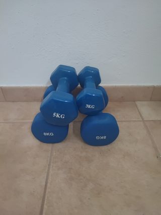 Juego de mancuernas de neopreno