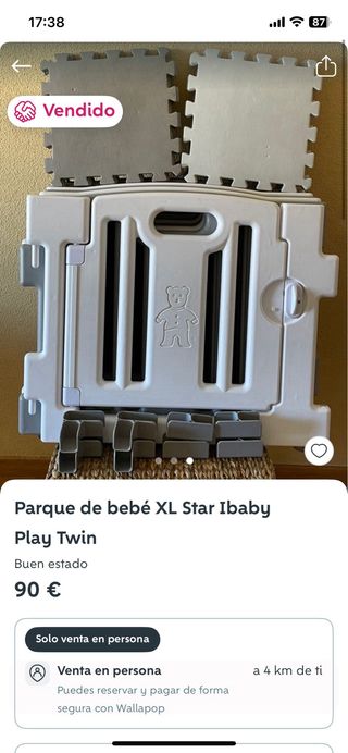 Parque infantil bebé XL Star Ibaby