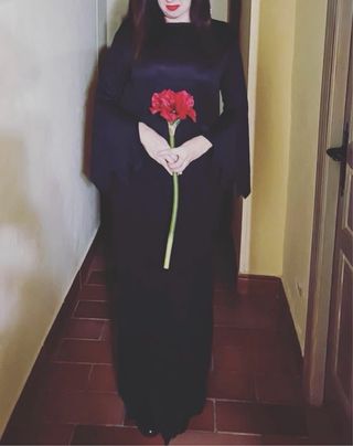 Disfraz Morticia Addams Talla Única
