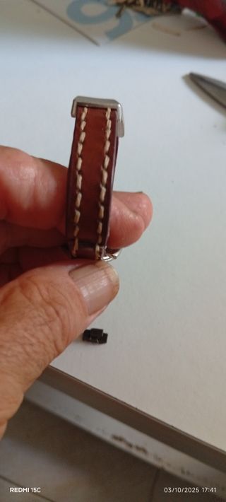 Pulsera de cuero marrón