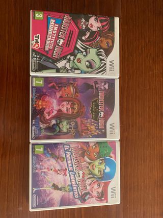 Juegos Wii Monster High (3 títulos)