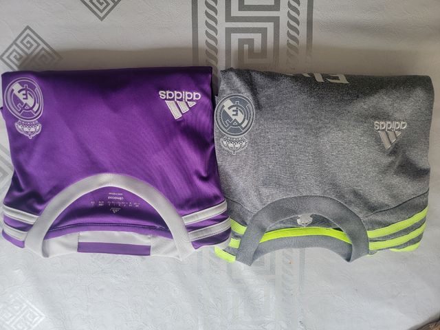 Conjunto 2 Camisetas Deportivas Adidas Morada y Gr