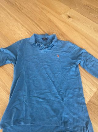 Polo Ralph Lauren Manga Larga Azul