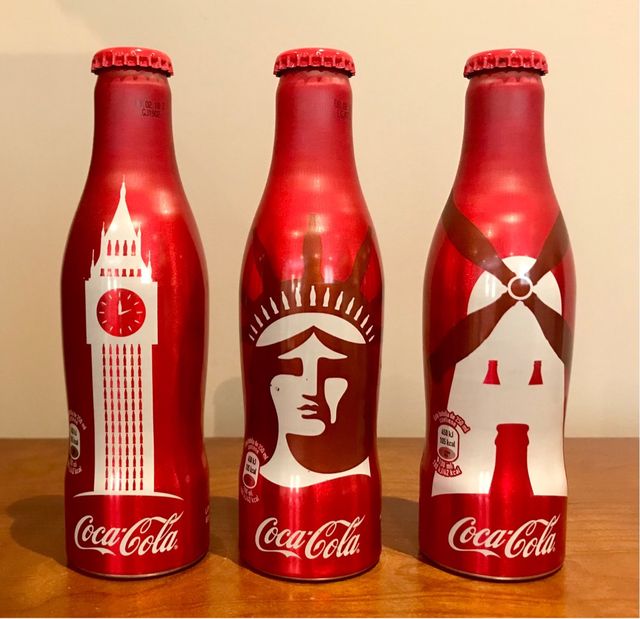 Lote 3 Botellas Coca Cola Edición Ciudades 2017
