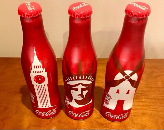 Lote 3 Botellas Coca Cola Edición Ciudades 2017