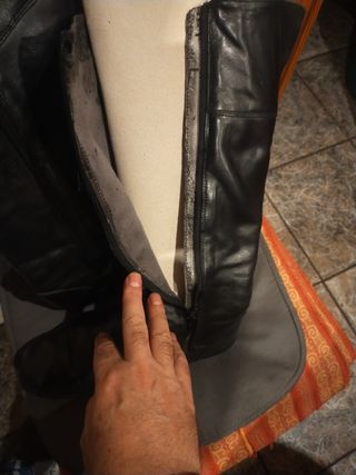 Botas de piel altas negras T.43