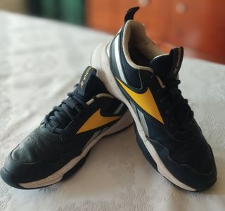 Deportivas Reebok niño azul y amarillo 