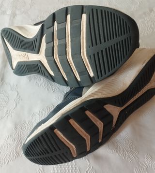 Deportivas Reebok niño azul y amarillo 