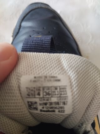 Deportivas Reebok niño azul y amarillo 