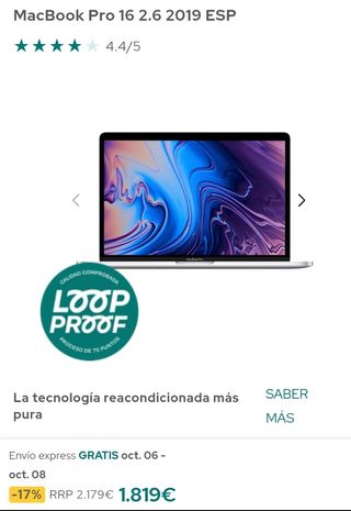 APPLE MacBook Pro 16" i9 32GB DDR4 1TB SSD 2021.
