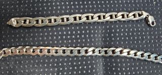 Cadena y pulsera plata 960