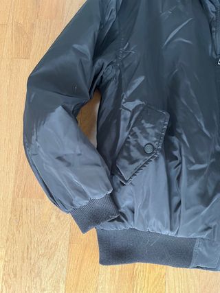 Bomber Oversize Stradivarius Talla S Negra