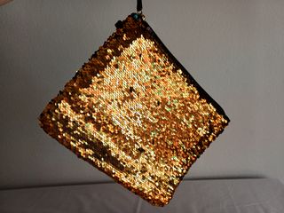 Bolso de fiesta lentejuelas dorado