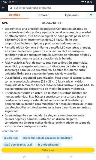 Báscula digital nueva sin estrenar 