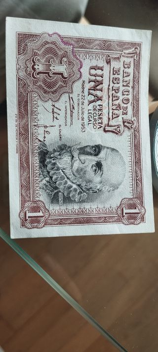 Billete 1 Peseta Banco de España 1953