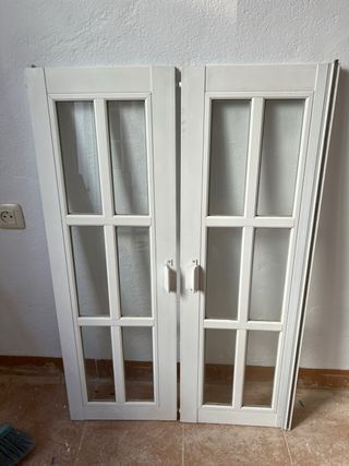 Ventanas  de aluminio con cristal transparente
