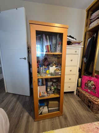 Mueble Kallax con puerta de cristal
