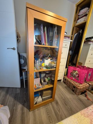 Mueble Kallax con puerta de cristal