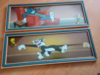 2 Cuadros Infantiles Tom y Jerry