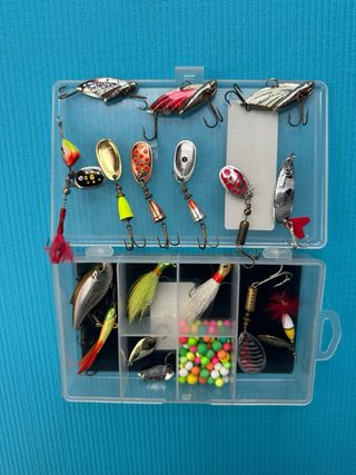 17 señuelos de pesca con caja
Lote 11