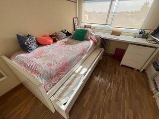 Cama nido y escritorio juvenil