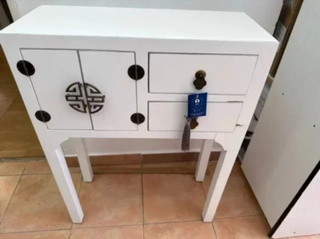 Consola DKD Home Decor blanca