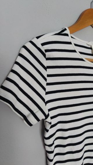 Camiseta Rayas Manga Corta