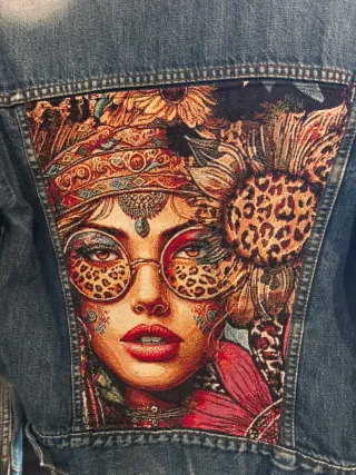 Chaqueta vaquera personalizada con estampado