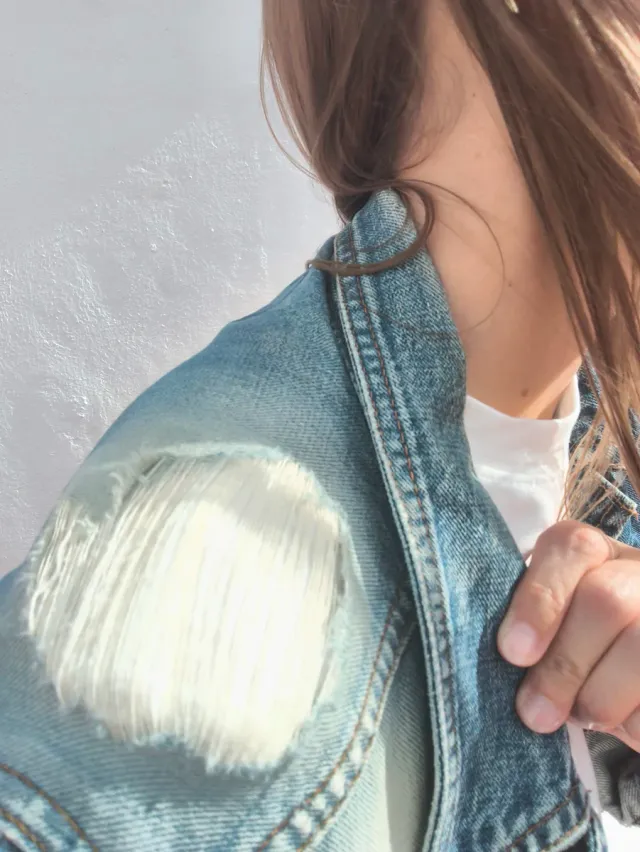 Chaqueta vaquera personalizada con estampado