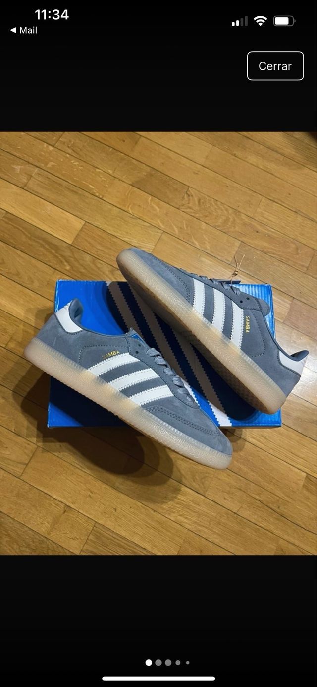 Adidas Samba OG Talla 38 Azul Claro