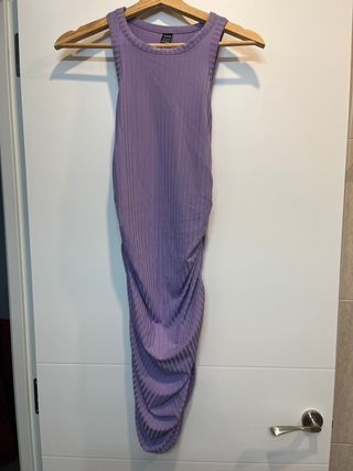 Vestido corto SHEIN morado 