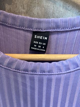 Vestido corto SHEIN morado 